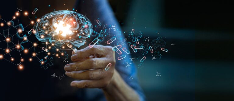 Alzheimer's disease concept, Elderly woman holding brain symbol of missing jigsaw puzzle, World Alzheimer's, World mental health, Memory loss, Dementia, Parkinson disease.