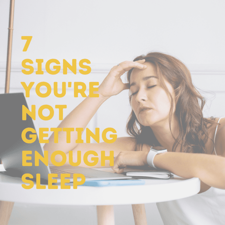 7 Signs You're Not Getting Enough Sleep